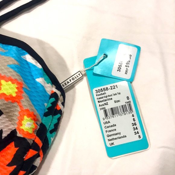 NWT Seafolly Kasbah High Neck Tank Top 8 - Picture 7 of 16